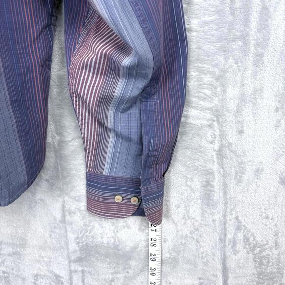 Tommy Bahama Striped 100% Cotton Shirt Men Size LT Colorful Button Up Causal - Picture 12 of 12